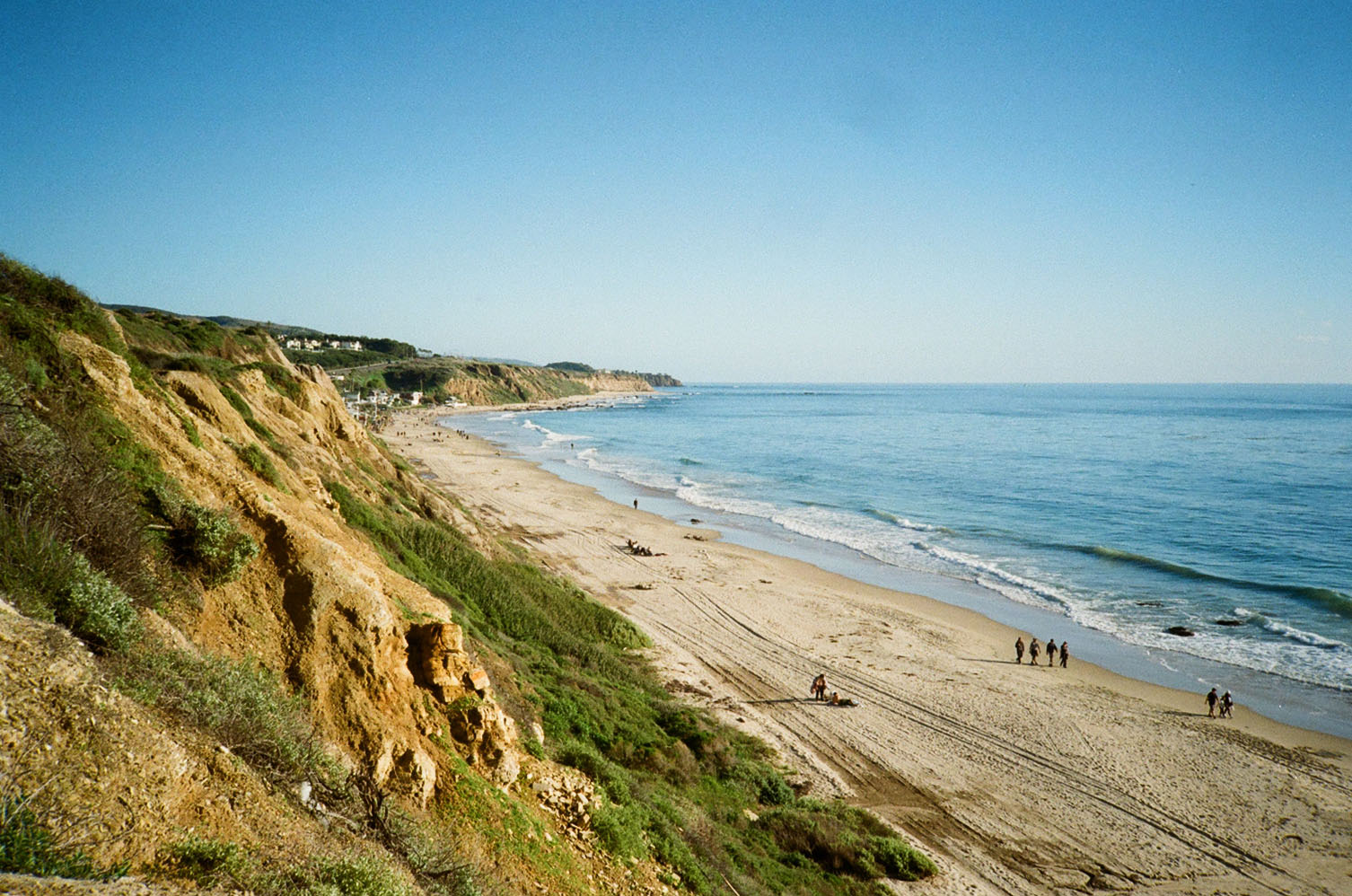 Cliffs overlooking a beach at Crystal Cove State Park